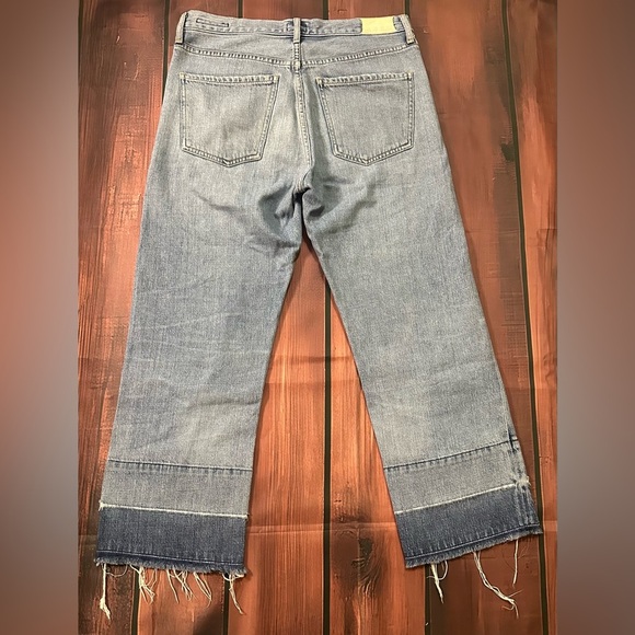 Citizens of Humanity Cora Crop Relaxed Undone Hem
Premium Button Fly Jeans Sz 27 - Picture 2 of 13